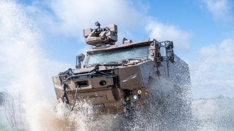 Entraînement sur Griffon de l'équipe légère d'intervention (ELI) du 4e régiment du matériel, 2024.