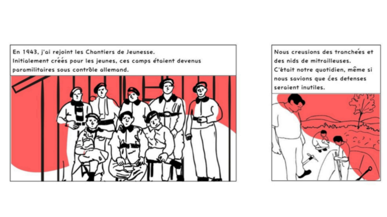 Extrait de la bande dessinée "Le Bruit des Bottes".