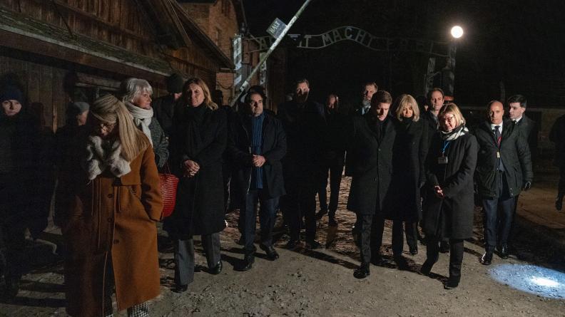 Le Président E.Macron à Auschwitz-Birkenau © S.de la Moissonniere / Présidence de la République