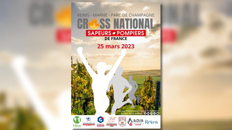 Affiche du 62e Cross national des sapeurs-pompiers de France