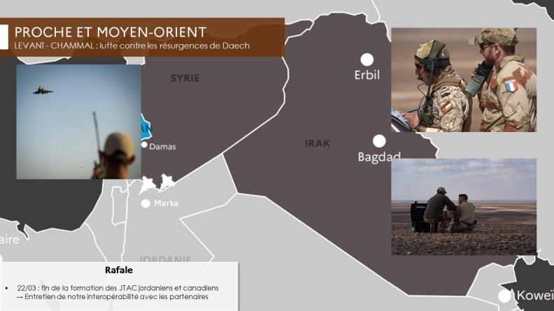 LEVANT - CHAMMAL : lutte contre les résurgences de Daech