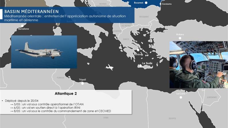 Méditerranée orientale : entretien de l’appréciation autonome de situation maritime et aérienne 