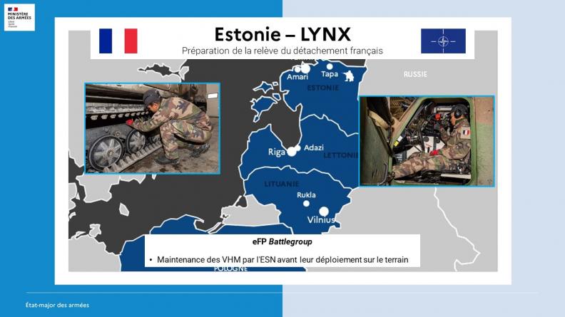 Préparation de la relève du détachement français