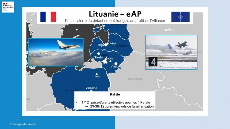 Prise d’alerte du détachement français au profit de l’Alliance
