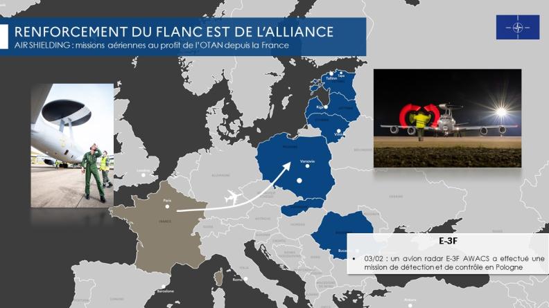 Missions aériennes au profit de l'OTAN depuis la France