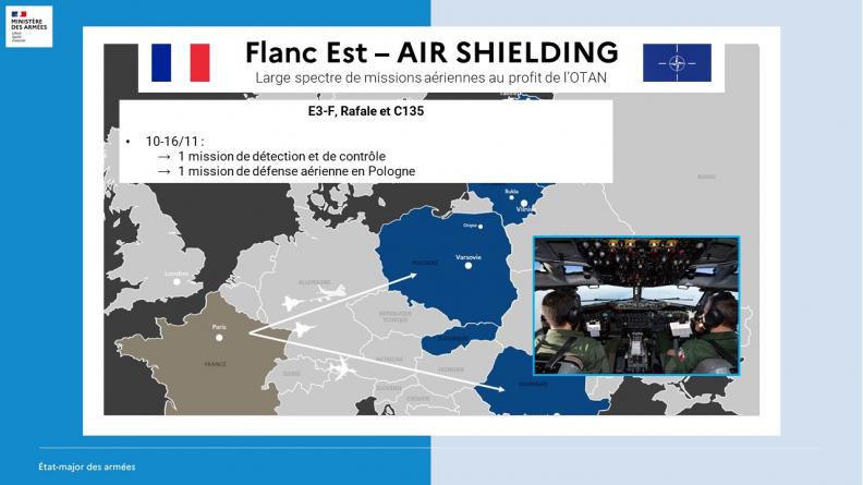 Large spectre de missions aériennes au profit de l’OTAN