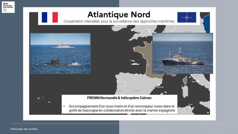 Coopération interalliée pour la surveillance des approches maritimes