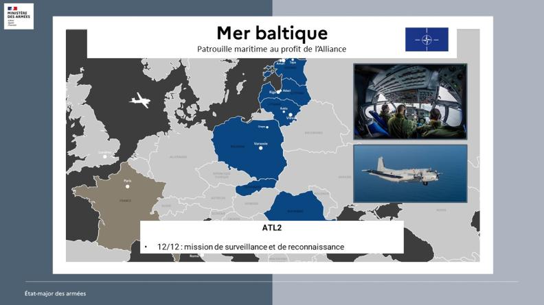 Patrouille maritime au profit de l’Alliance