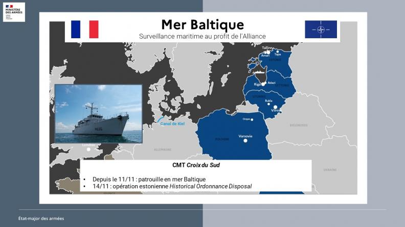 Surveillance maritime au profit de l’Alliance