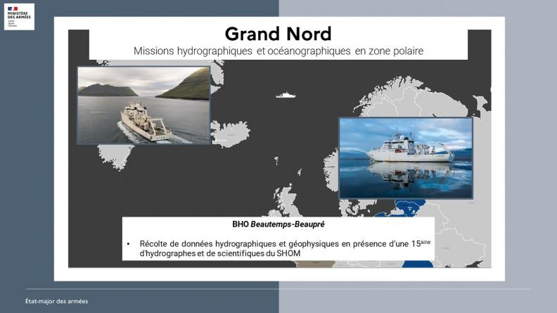 Missions hydrographiques et océanographiques en zone polaire