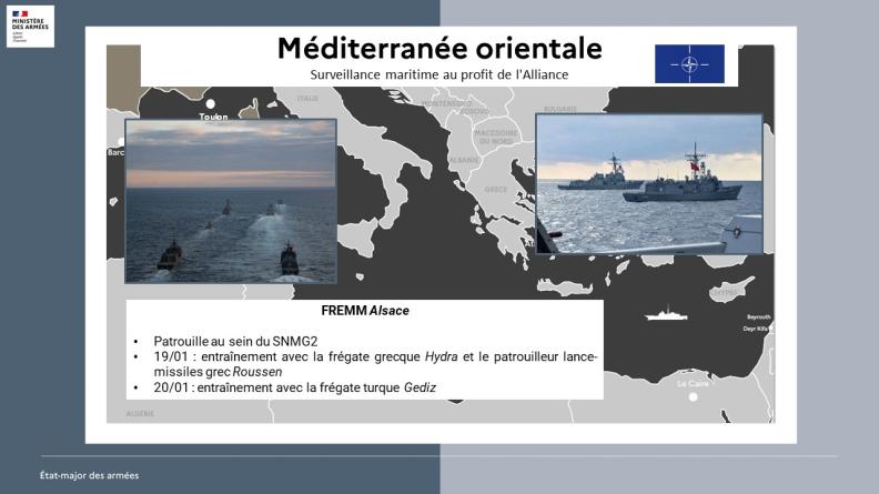 Surveillance maritime au profit de l'Alliance