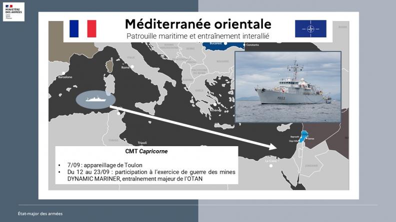 Patrouille maritime et entraînement interallié