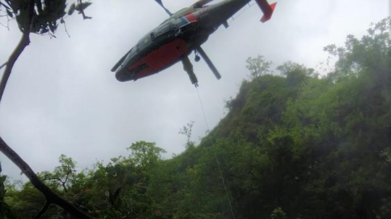 Opération de secours menée par le groupe de reconnaissance et d’intervention en milieu périlleux à T