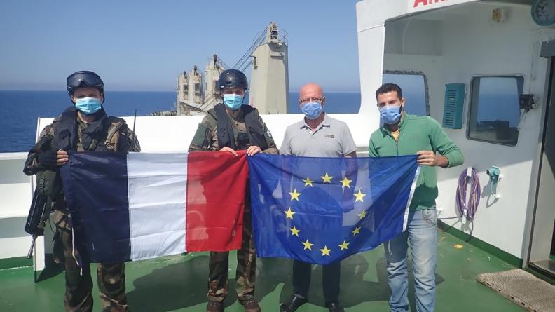 Fin de mandat EUNAVFORMED IRINI pour le Commandant Blaison