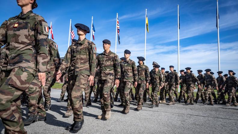 Remise de la médaille commémorative estonienne aux militaires français