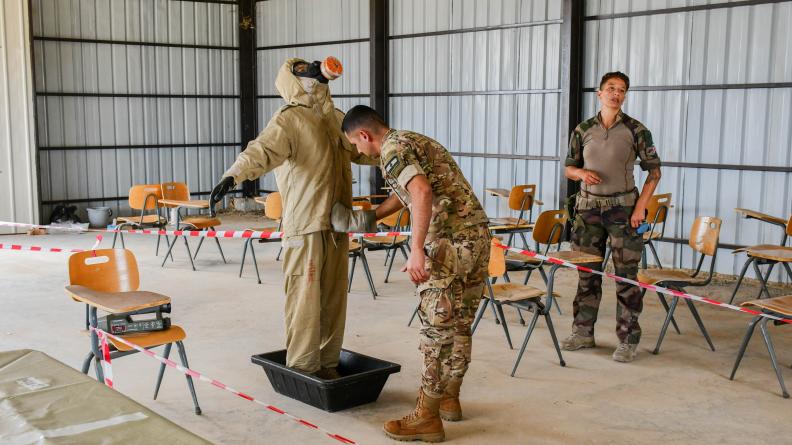 Entraînement conjoint entre les forces armées libanaises et les spécialistes français