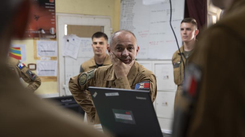 Visite du Général Morand, Senior national representative– Operative