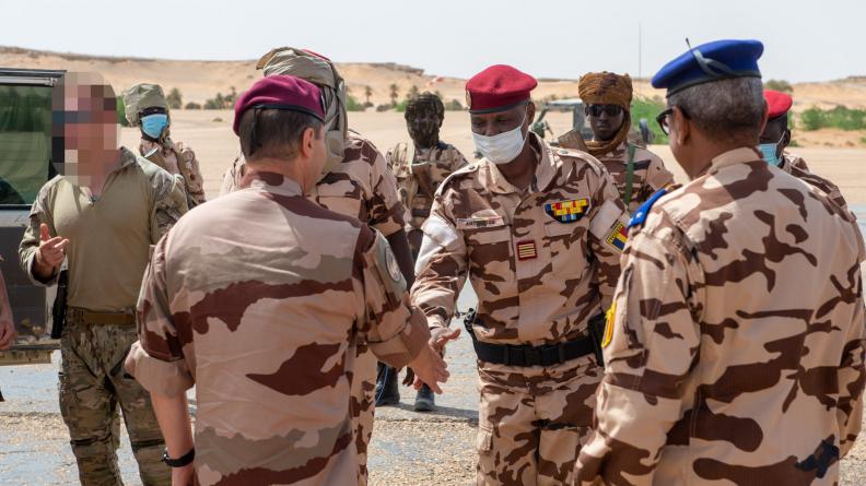 Visite du COMANFOR aux détachements d’Abéché et de Faya-Largeau, au Tchad