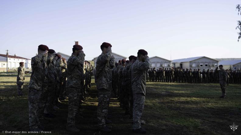 Arrivée de la compagnie d’infanterie néerlandaise