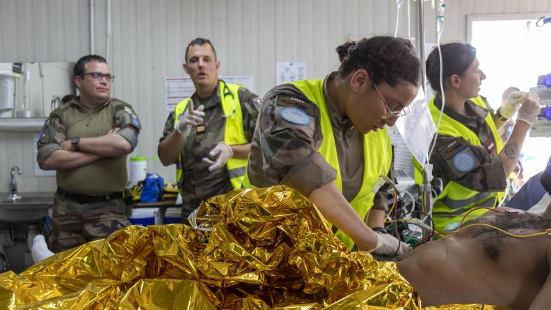 Entraînement d’évacuation médicale par voie aérienne