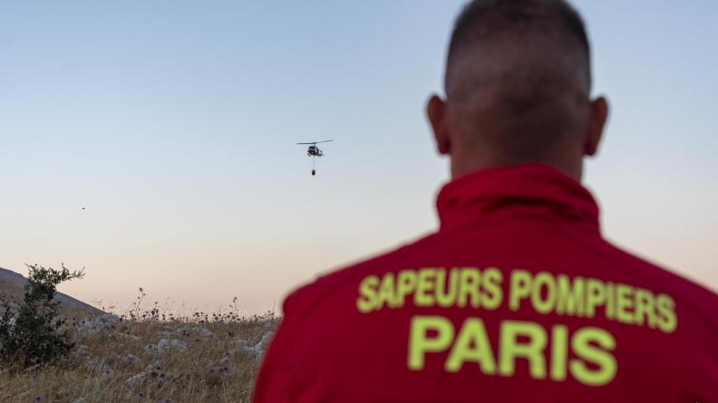 DAMAN : intervention du Détachement de la brigade de sapeurs-pompiers de Paris (DSPP) sur un incendi