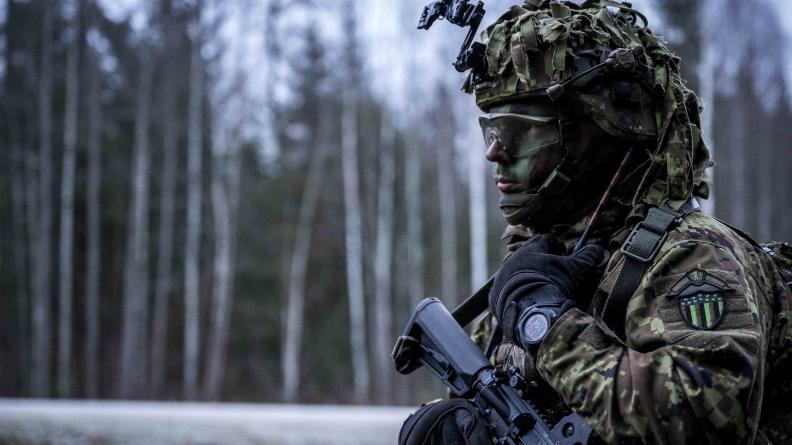 Entraînement conjoint de la compagnie d’infanterie légère avec la ligue de défense estonienne