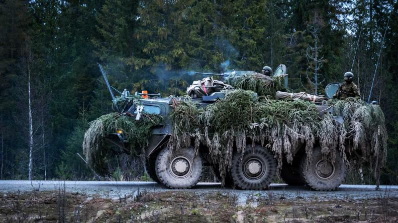 Entraînement conjoint de la compagnie d’infanterie légère avec la ligue de défense estonienne