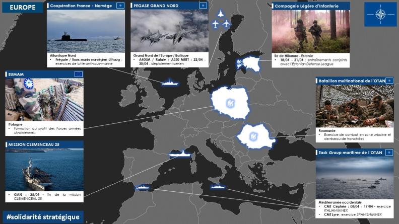 Point de situation des opérations zone Europe
