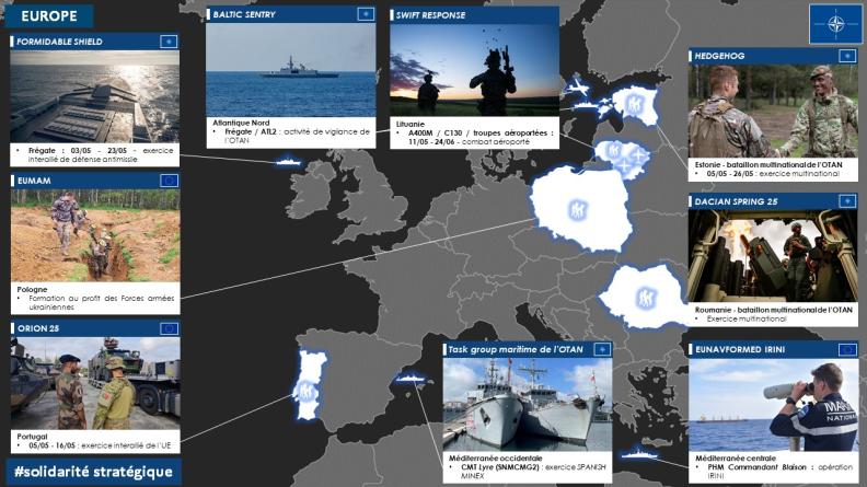 Point de situation des opérations zone Europe