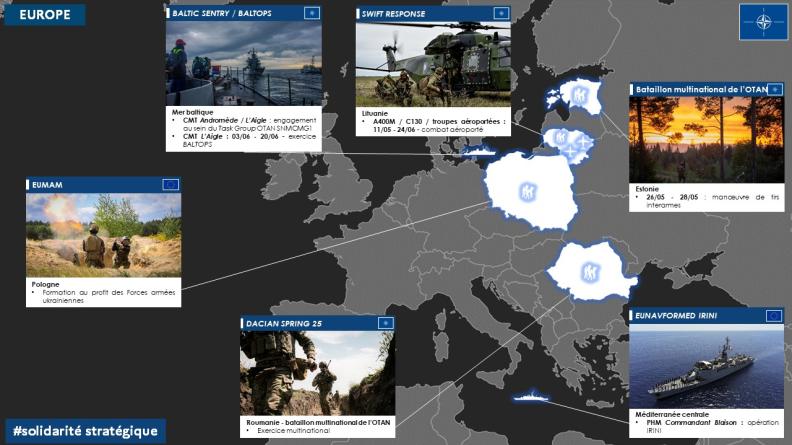Point de situation des opérations zone Europe