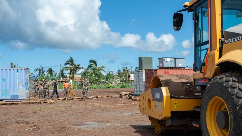 FAZSOI - Le bataillon reconstruction des FAZSOI à l’œuvre dans plusieurs villes de Grande Terre