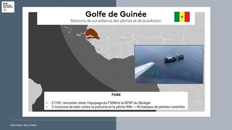 Missions de surveillance des pêches et de la pollution