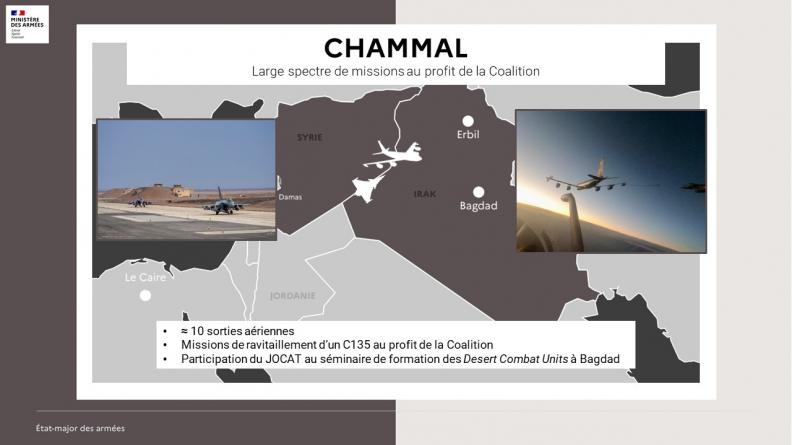 Large spectre de missions au profit de la Coalition