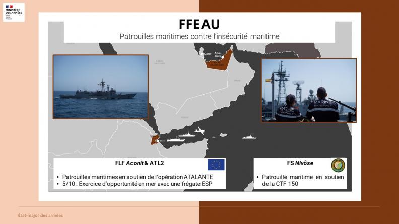 Patrouilles maritimes contre l'insécurité maritime
