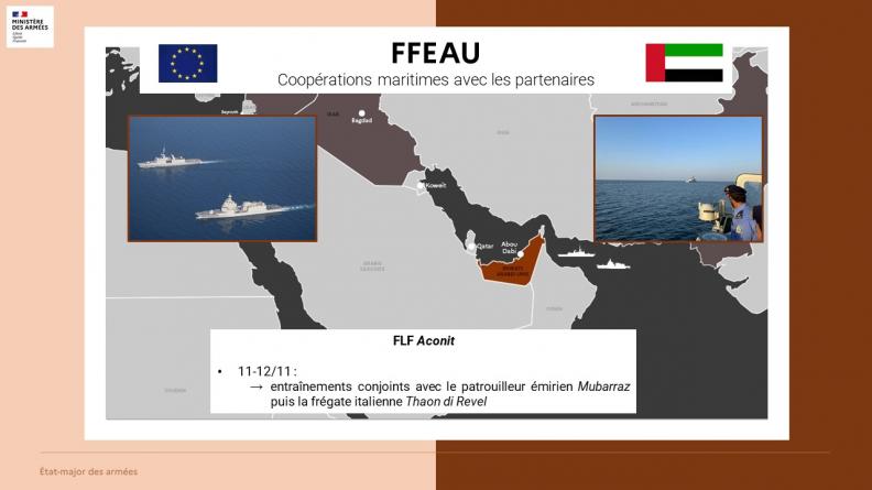Coopérations maritimes avec les partenaires