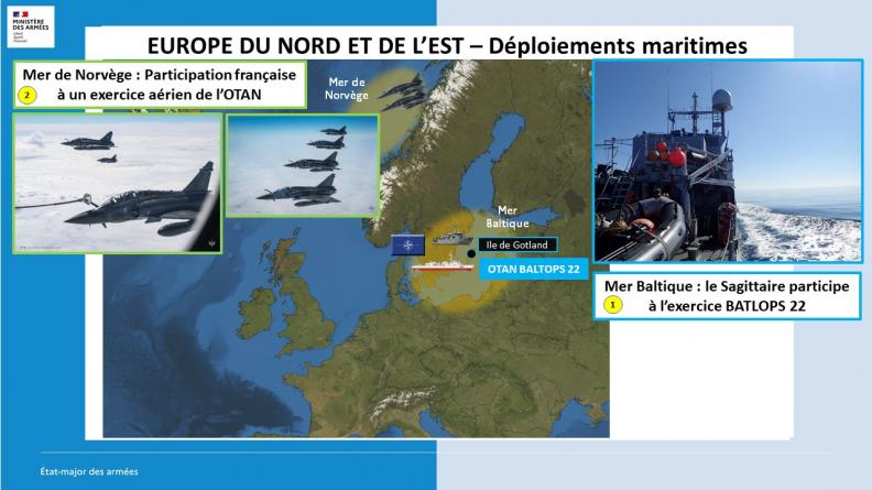 EUROPE DU NORD ET DE L’EST - DÉPLOIEMENTS MARITIMES