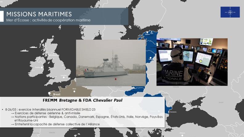 Mer d’Écosse : activités de coopération maritime 