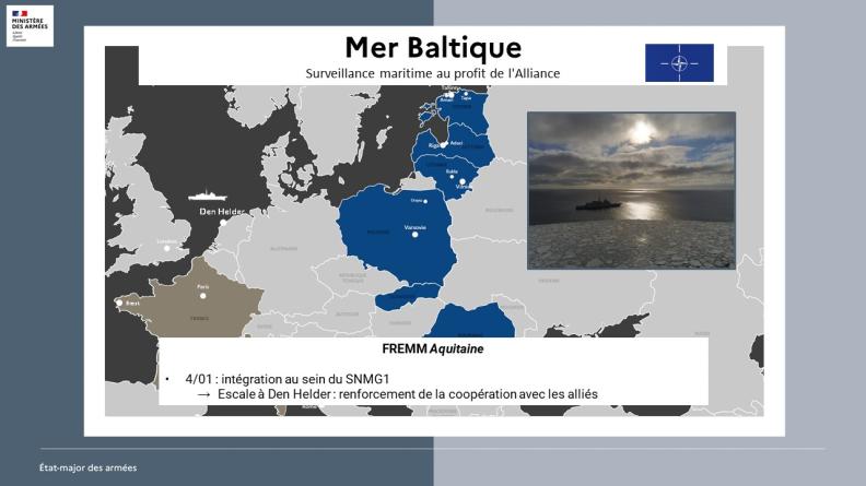 Surveillance maritime au profit de l'Alliance