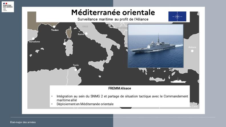 Surveillance maritime au profit de l'Alliance
