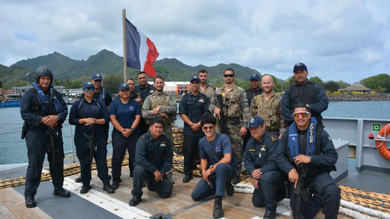 Le BSAOM Bougainville conduit une activité de coopération dans les Îles Cook