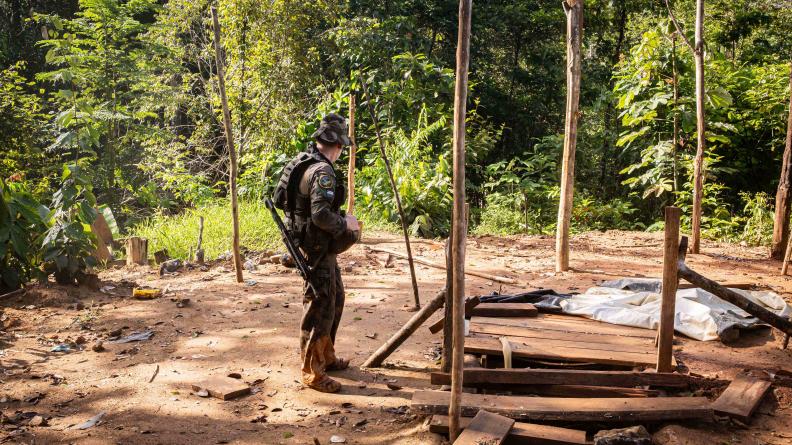 FAG - Lutte contre l’orpaillage illégal : opération PEKIN dans le Sud-Ouest de la Guyane 