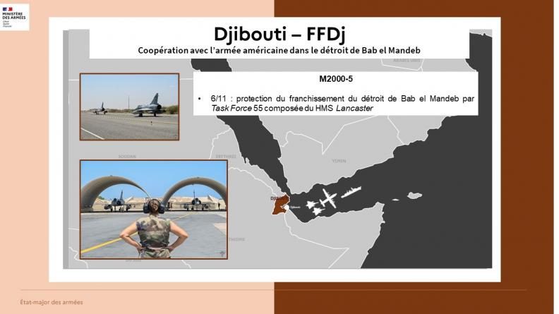 Coopération avec l’armée américaine dans le détroit de Bab el Mandeb