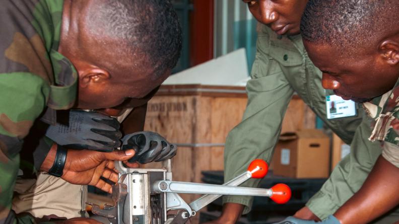 EFG - Stage munitionnaire au profit des Forces Armées Gabonaises