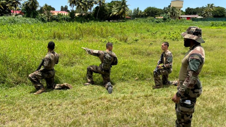 Le 33ème RIMa en mission de souveraineté en Guadeloupe 