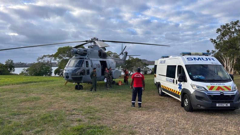 Sauvetage en mer d’un marin danois évacué en Nouvelle-Calédonie par les FANC