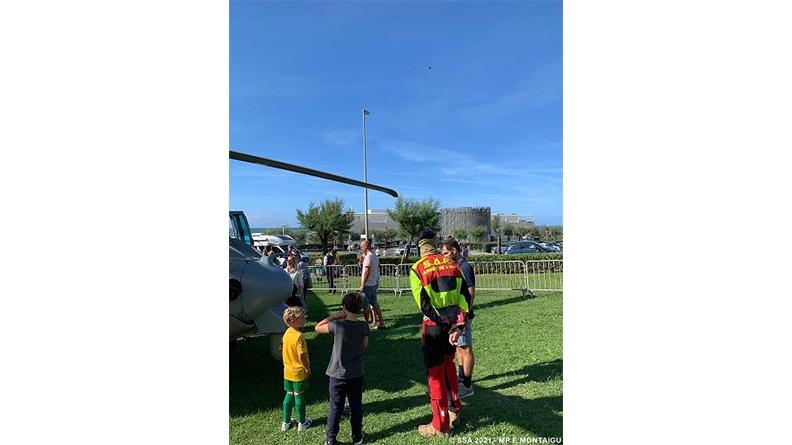  L’équipe search and rescue de Cazaux en démonstration à Anglet