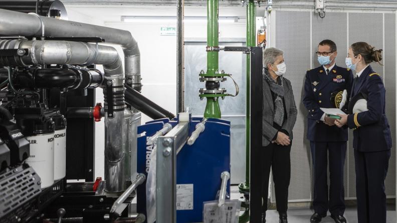 Inauguration des travaux de modernisation électrique de l'hôpital d'instruction des Armées de Bégin