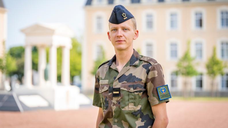 Le sous-lieutenant Raphael, de l'ENSIM