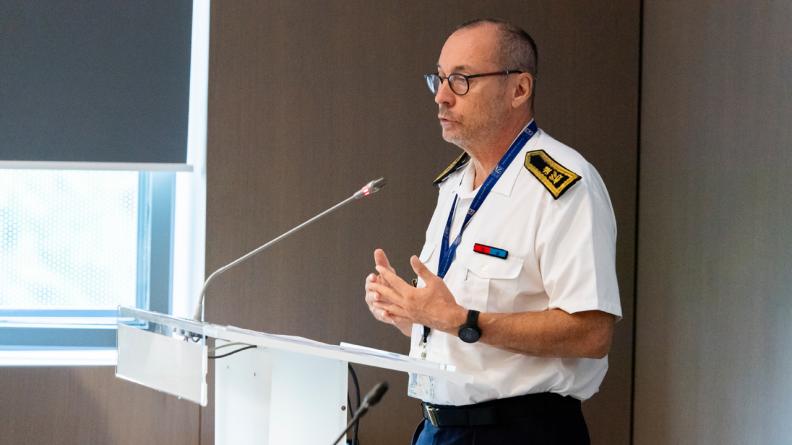 Le contrôleur général des armées Bruno Roche, référent ministériel déontologue et alerte (RMDA)