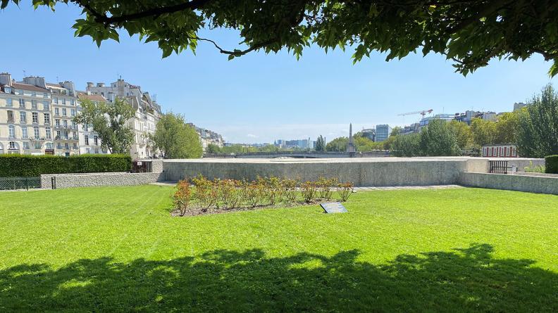 Le square de l'Ile-de​-France sur l'Ile de la Cité